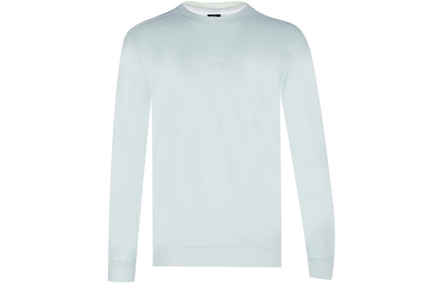 HUGO BOSS SS23 Loose Fit Green Crewneck Long-Sleeve Sweatshirt 50459462-340