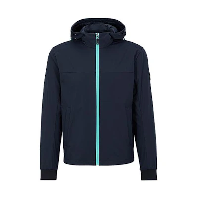 HUGO BOSS SS23 Navy Hooded Zip-Up Jacket 50485941-402