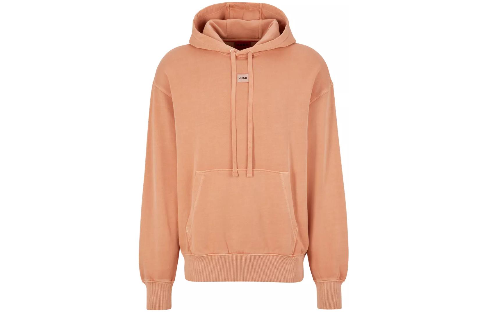 HUGO BOSS SS23 Orange Hoodie with Letter Print 50486453-899