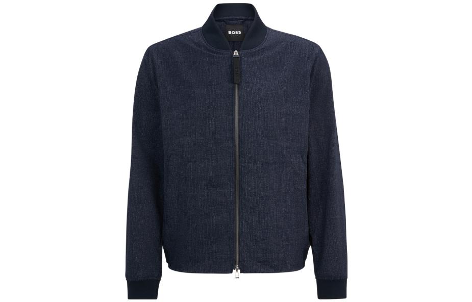 HUGO BOSS SS23 Performance Navy Long-Sleeve Jacket 50488474-404