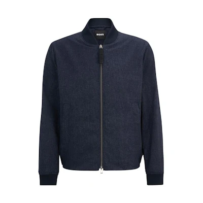 HUGO BOSS SS23 Performance Navy Long-Sleeve Jacket 50488474-404