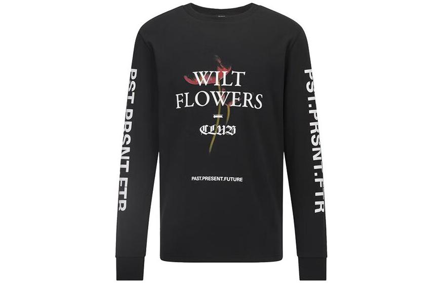 HUGO BOSS SS23 Relaxed Fit Graphic Crewneck Black Long-Sleeve Sweatshirt TEGR3848-001