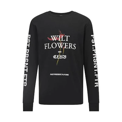 HUGO BOSS SS23 Relaxed Fit Graphic Crewneck Black Long-Sleeve Sweatshirt TEGR3848-001