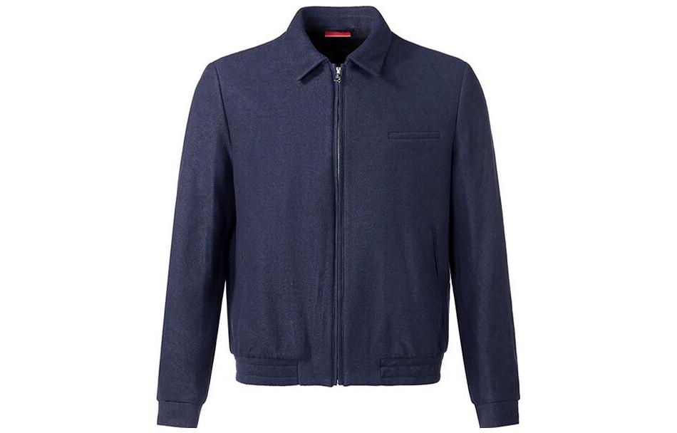 HUGO BOSS SS23 Slim-Fit Plain Jacket Navy Blue 50479629-410