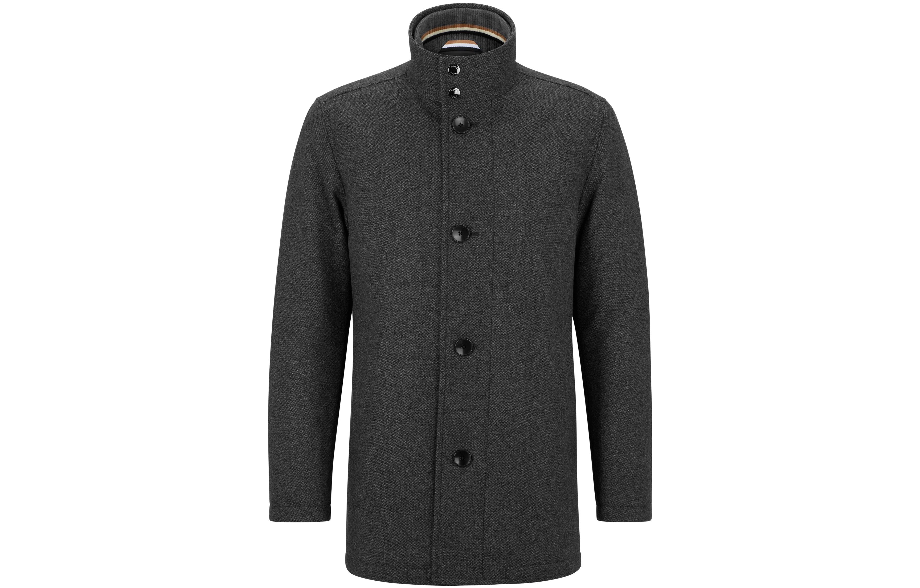 HUGO BOSS SS23 Slim Fit Single-Breasted Collar Jacket Light Grey 50484501-061