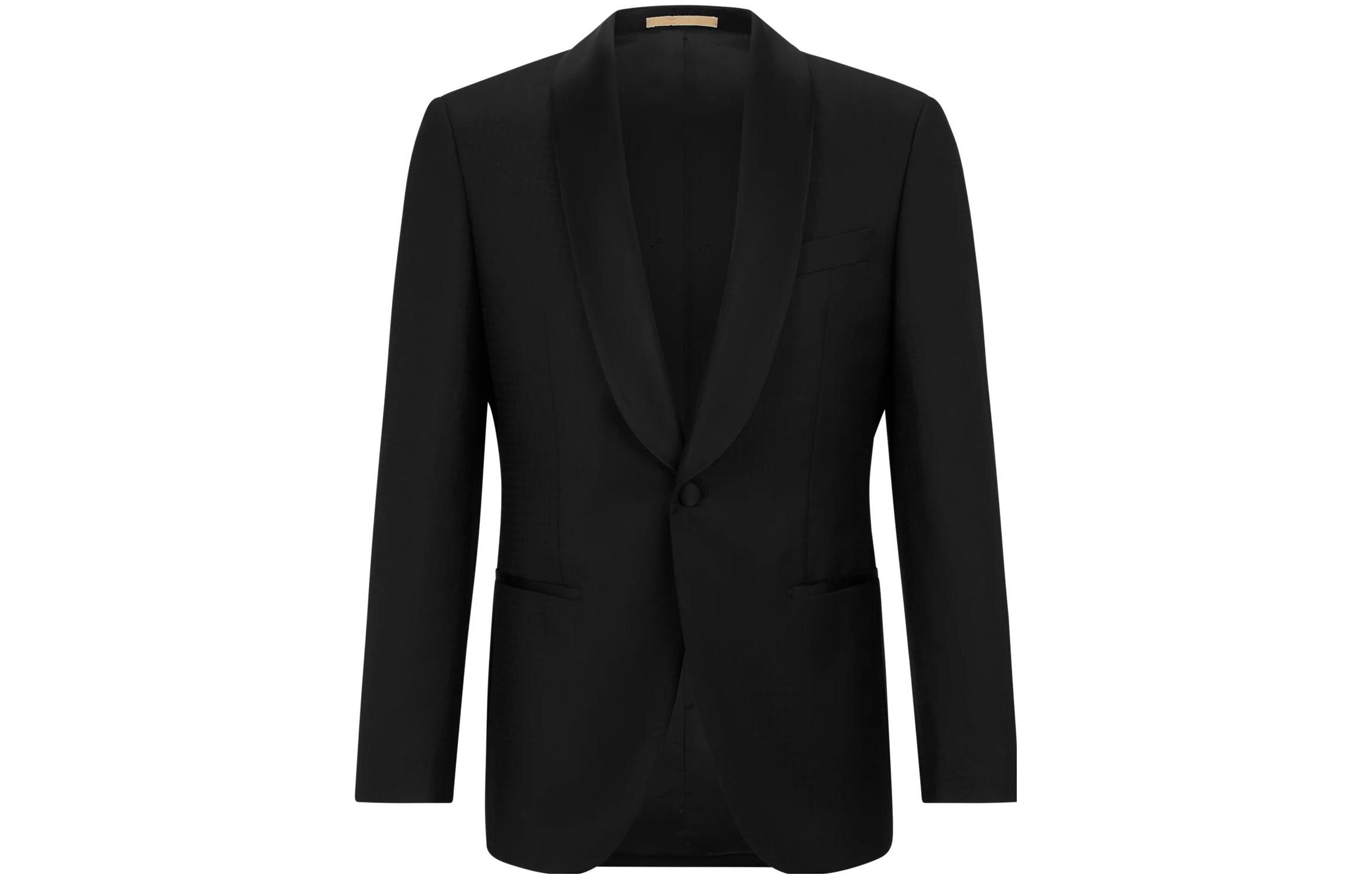 HUGO BOSS SS23 Slim Fit Single-Breasted Jacket in Navy Blue 50484839-001