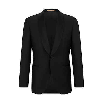 HUGO BOSS SS23 Slim Fit Single-Breasted Jacket in Navy Blue 50484839-001