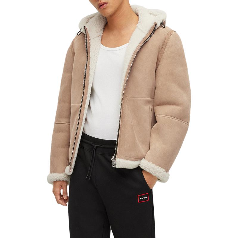 HUGO BOSS SS23 Solid Color Hooded Zip Jacket for Men 50481771-222 圖 6