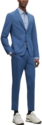 HUGO BOSS SS23 Solid Color Long Sleeve Blazer Jacket Men’s Blue 50495607-475 Lookbook HUGO BOSS SS23 Solid Color Long Sleeve Blazer Jacket Men’s Blue 50495607-475