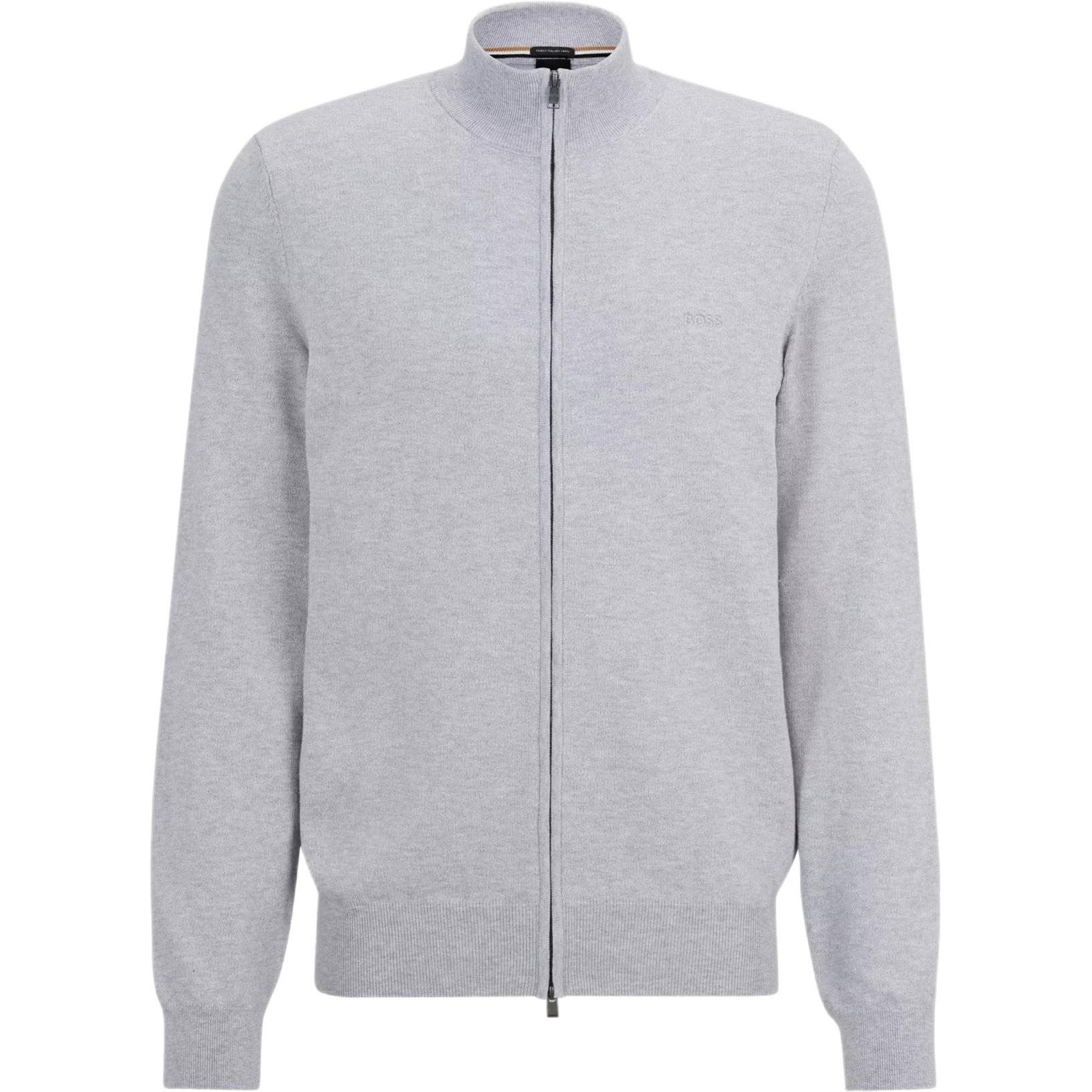 HUGO BOSS SS23 Solid Color Zip-Up Collared Jacket Long Sleeve 50466685-041