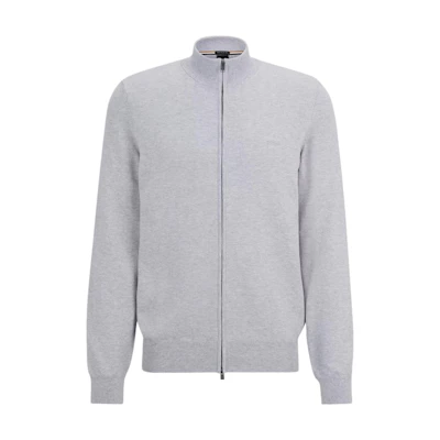 HUGO BOSS SS23 Solid Color Zip-Up Collared Jacket Long Sleeve 50466685-041