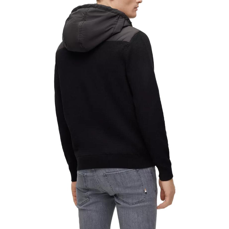 Shop HUGO BOSS SS23 男士純色拉鍊連帽外套 50486723-001