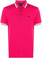 HUGO BOSS SS23 Solid Logo Embroidered Polo Shirt - Pink 50468983-660 HUGO BOSS SS23 Solid Logo Embroidered Polo Shirt - Pink 50468983-660