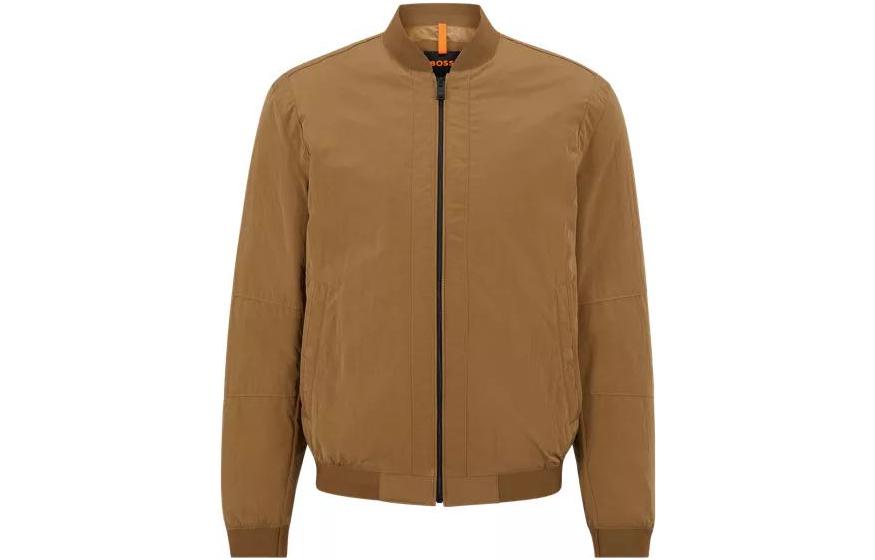 HUGO BOSS SS23 Solid Logo Patch Jacket Khaki 50483896-280