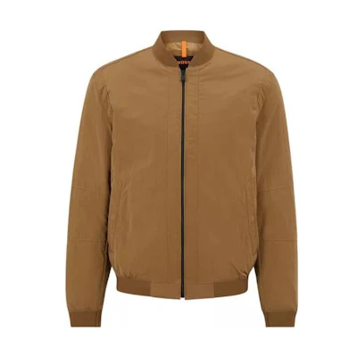 HUGO BOSS SS23 Solid Logo Patch Jacket Khaki 50483896-280