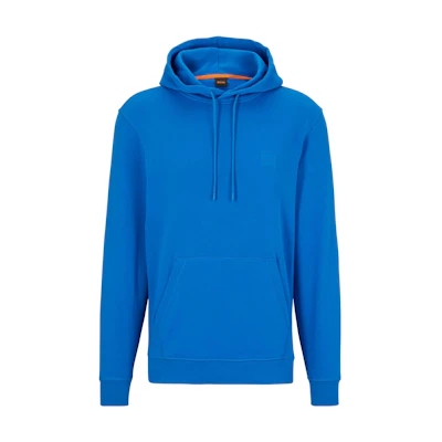 HUGO BOSS SS23 Solid Logo Patch Pullover Sweatshirt Men’s Light Blue 50468445-465