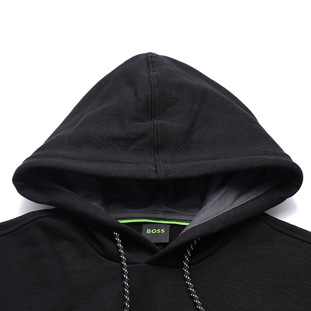 HUGO BOSS SS23 Solid Logo Print Black Hoodie Long Sleeve 50483036-001 圖 7