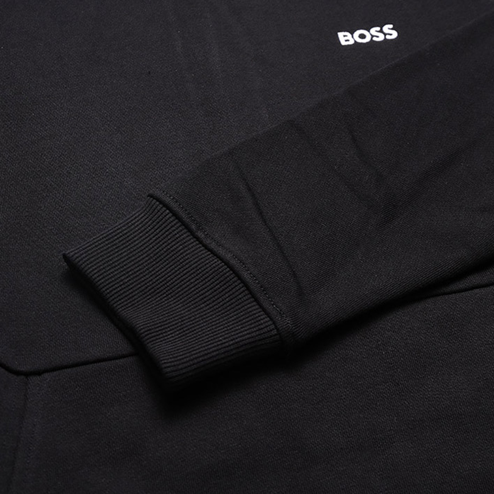 HUGO BOSS SS23 Solid Logo Print Black Hoodie Long Sleeve 50483036-001 圖 8