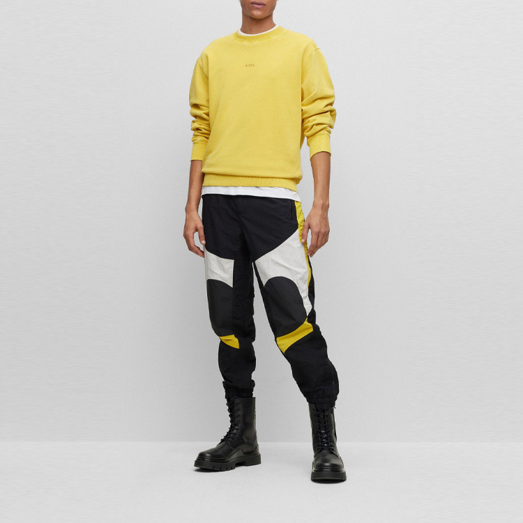 Sizing HUGO BOSS SS23 純色標誌印花圓領長袖上衣 50472271-740