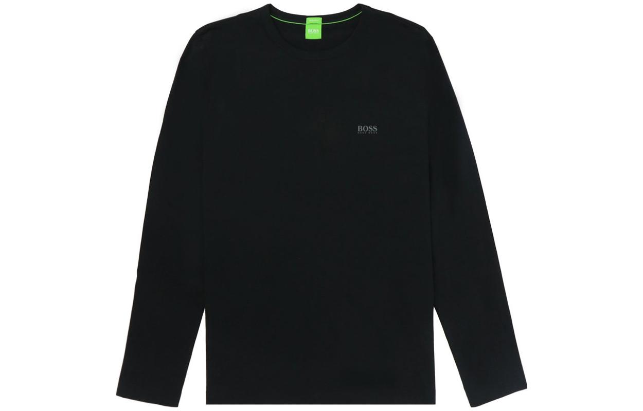 HUGO BOSS SS23 Solid Logo Print Sweatshirt Black 50240164-001