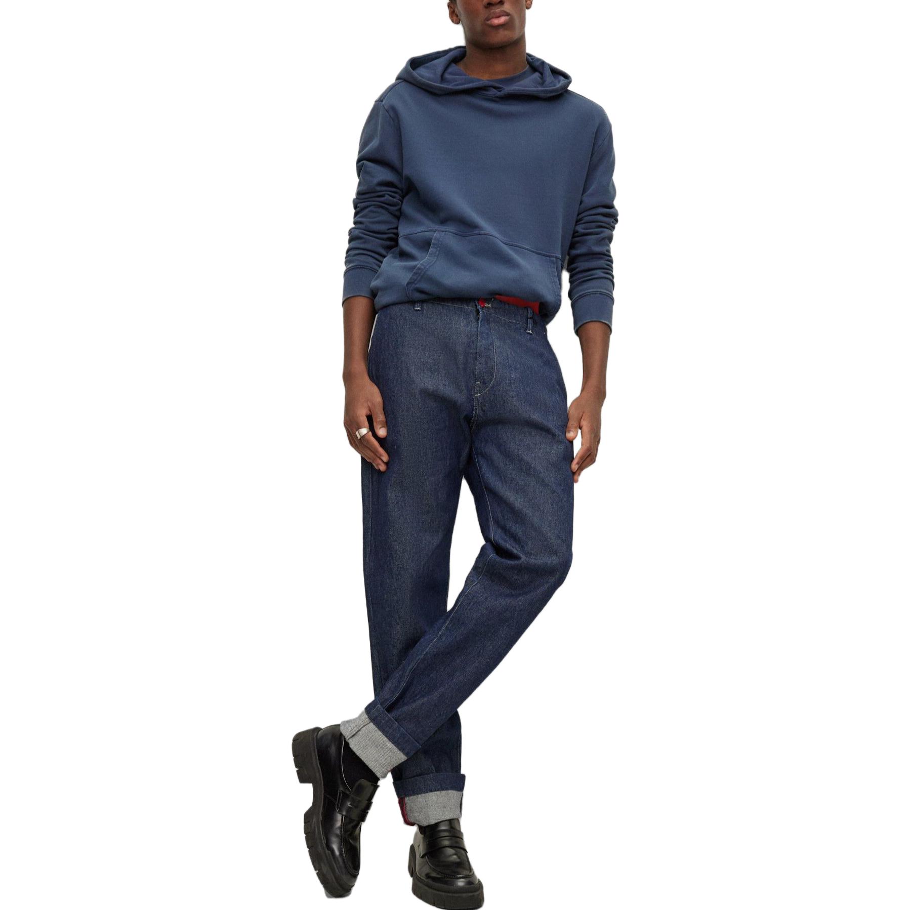 HUGO BOSS SS23 Solid Oversized Pocket Hoodie Indigo Blue 50485662-784 圖 3