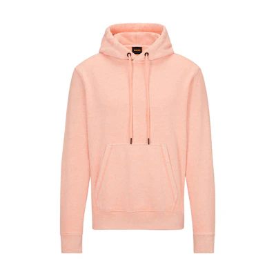 HUGO BOSS SS23 Solid Pink Pullover Hoodie 50485817-827
