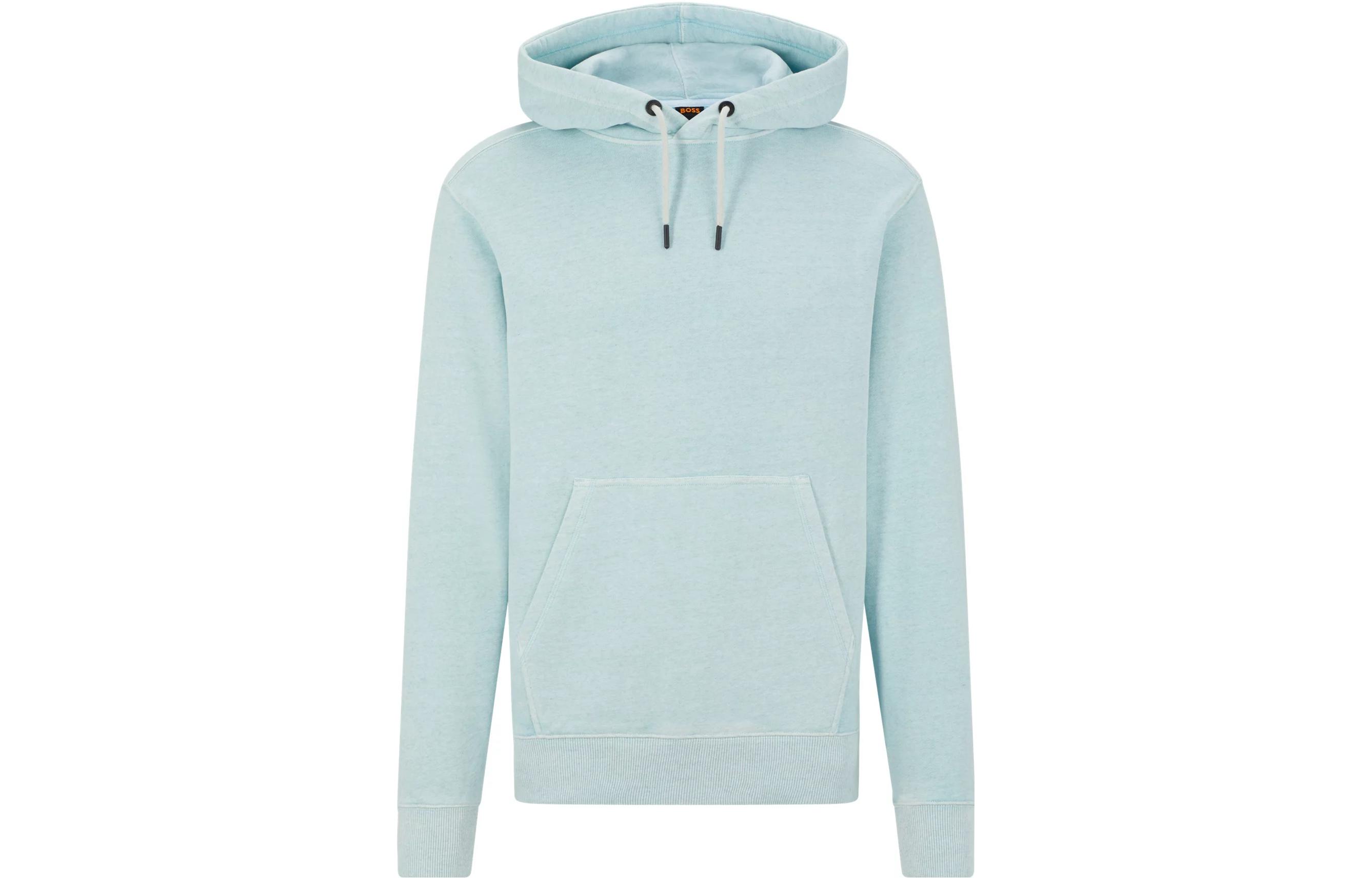 HUGO BOSS SS23 Solid Pullover Hoodie Light Blue 50485817-461