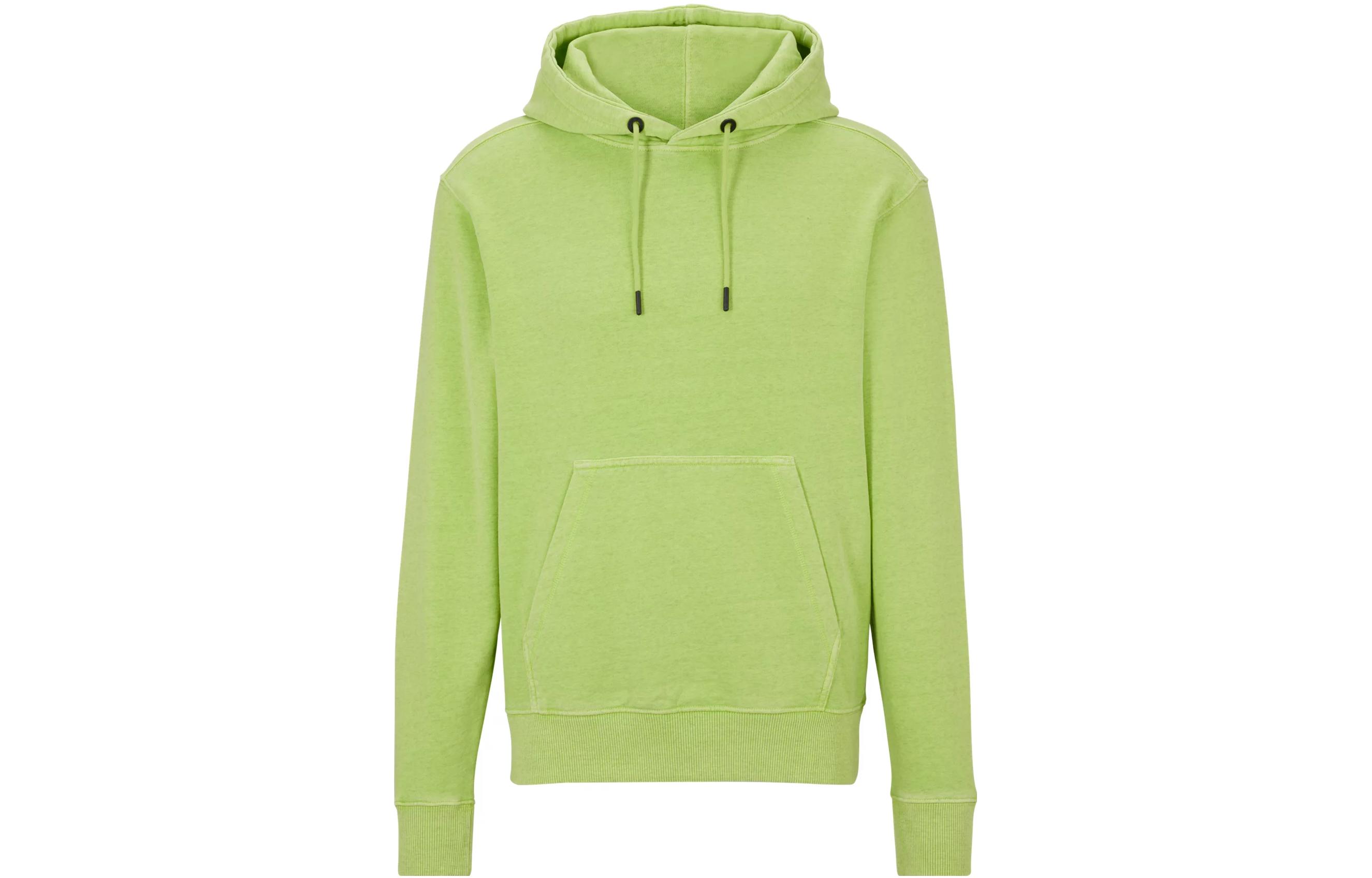 HUGO BOSS SS23 Solid Pullover Hoodie Men’s Light Green 50485817-329