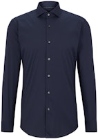 HUGO BOSS SS23 Solid Single-Breasted Long Sleeve Shirt Navy Men’s 50479915-410 HUGO BOSS SS23 Solid Single-Breasted Long Sleeve Shirt Navy Men’s 50479915-410
