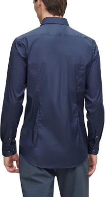 HUGO BOSS SS23 Solid Single-Breasted Long Sleeve Shirt Navy Men’s 50479915-410 Sizing HUGO BOSS SS23 Solid Single-Breasted Long Sleeve Shirt Navy Men’s 50479915-410