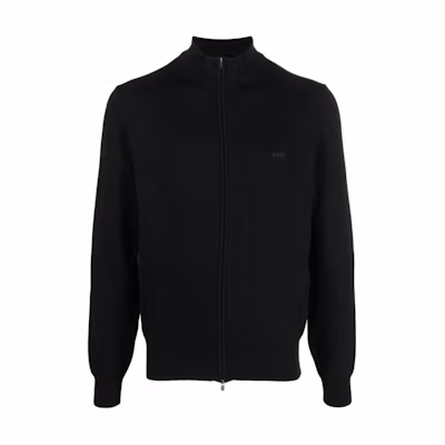 HUGO BOSS SS23 Stand Collar Zip-Up Long Sleeve Jacket 50466685-001