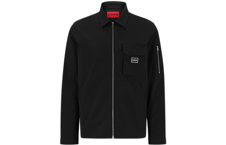 HUGO BOSS SS23 Trim Logo Zip Jacket Black 50490674-001