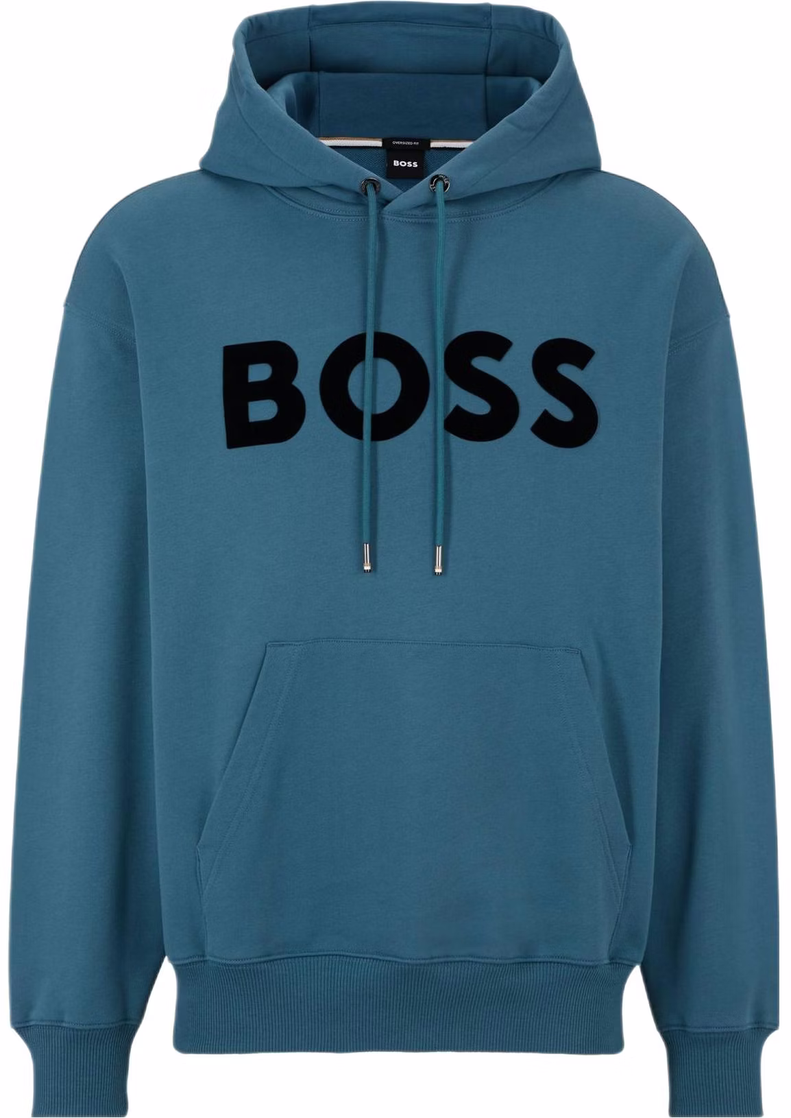 hugo-boss-ss-23-turquoise-flocked-logo-drawstring-hoodie-50485316-445