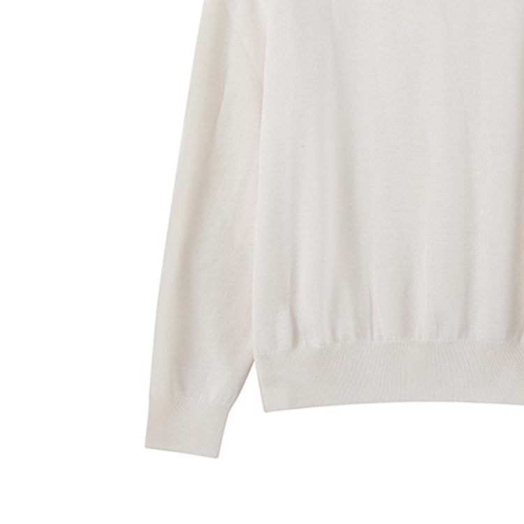 Sizing 雨果博斯 SS24 米色纯色休闲长袖毛衣 50476357-131