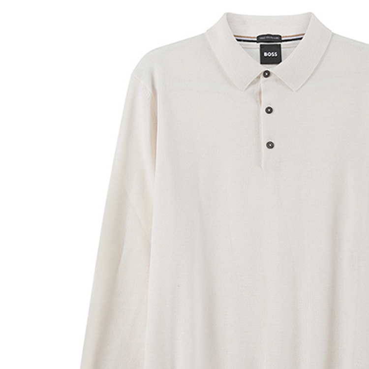 Cheap 雨果博斯 SS24 米色纯色休闲长袖毛衣 50476357-131