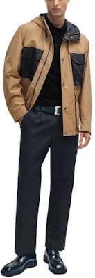 HUGO BOSS SS24 黑色提花長袖純色POLO衫 50506034-001 Purchase HUGO BOSS SS24 黑色提花長袖純色POLO衫 50506034-001