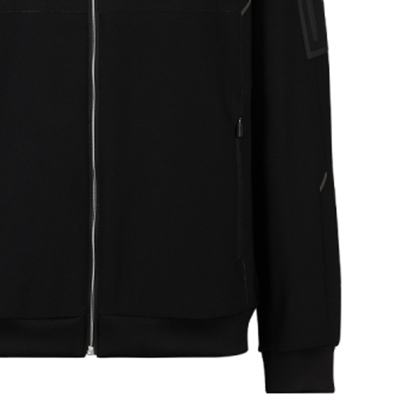 HUGO BOSS SS24  Black Stand Collar Zip-Up Long Sleeve Jacket 50508397-001 圖 7