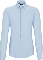 HUGO BOSS SS24 Light Blue Slim Fit Long Sleeve Shirt 50513462-450 HUGO BOSS SS24 Light Blue Slim Fit Long Sleeve Shirt 50513462-450
