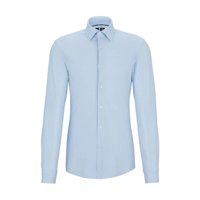 HUGO BOSS SS24 Light Blue Slim Fit Long Sleeve Shirt 50513462-450