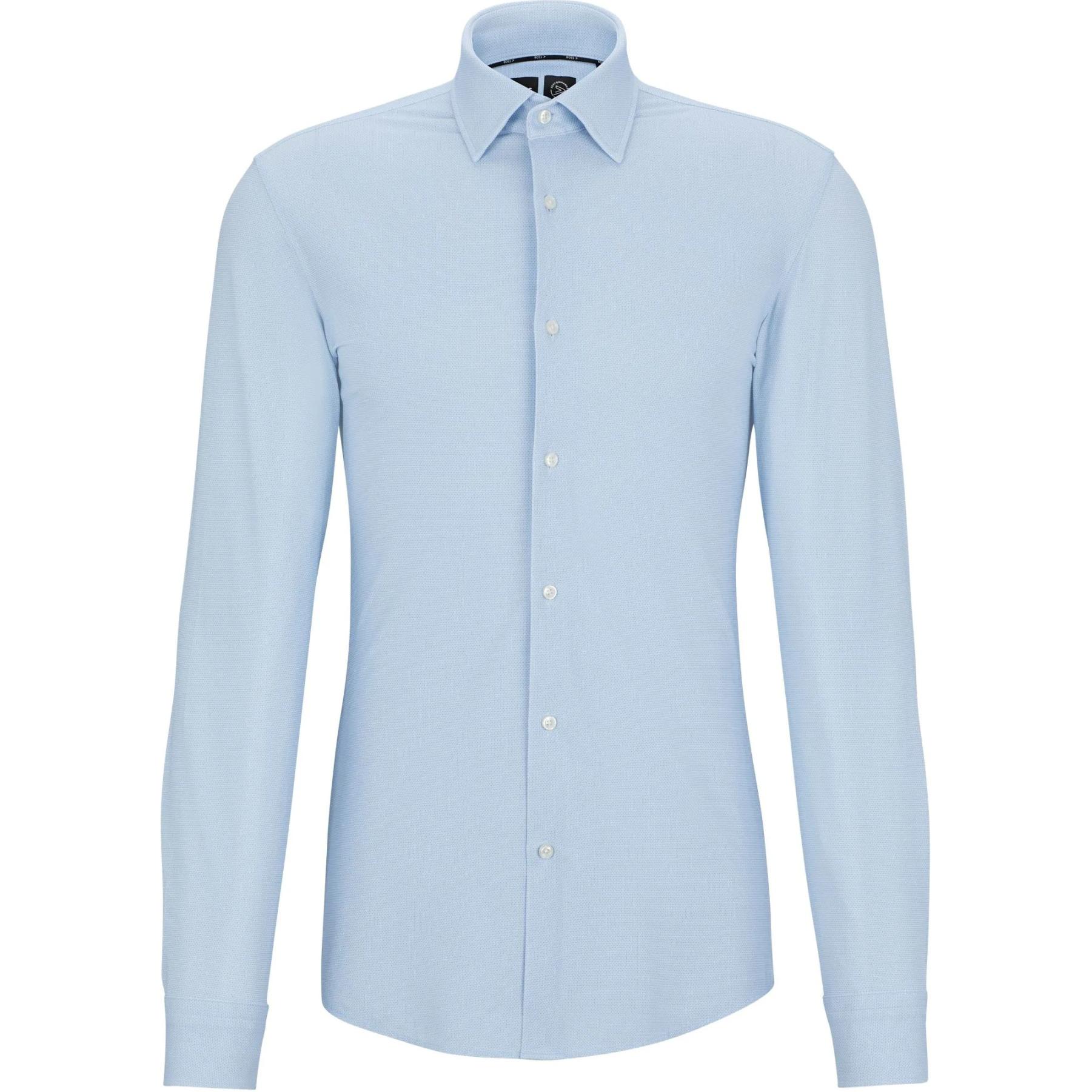 Order HUGO BOSS SS24 淺藍色修身長袖襯衫 50513462-450