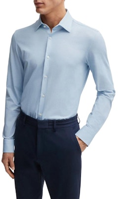 HUGO BOSS SS24 淺藍色修身長袖襯衫 50513462-450 Lookbook HUGO BOSS SS24 淺藍色修身長袖襯衫 50513462-450