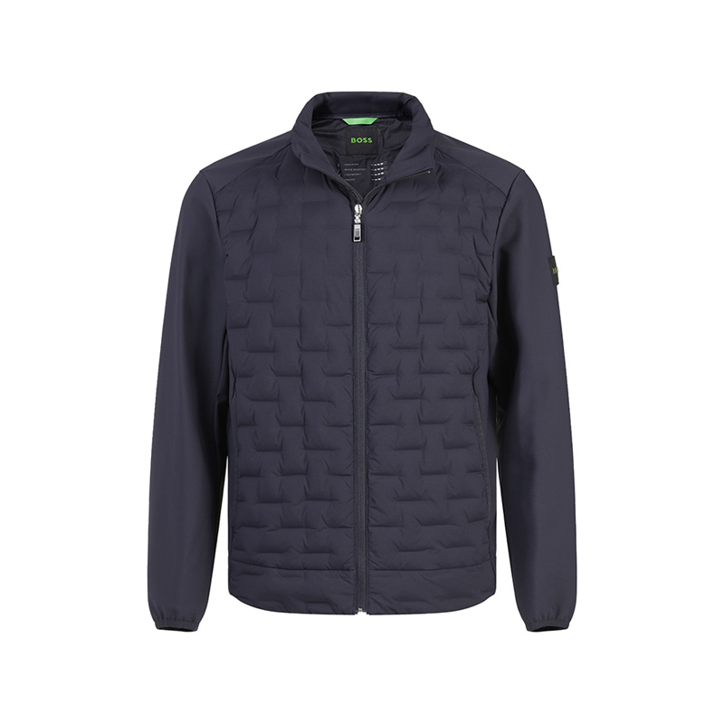 HUGO BOSS SS24  Lightweight Waterproof Down Jacket Navy Blue with Logo Patch 50491899-402 圖 2