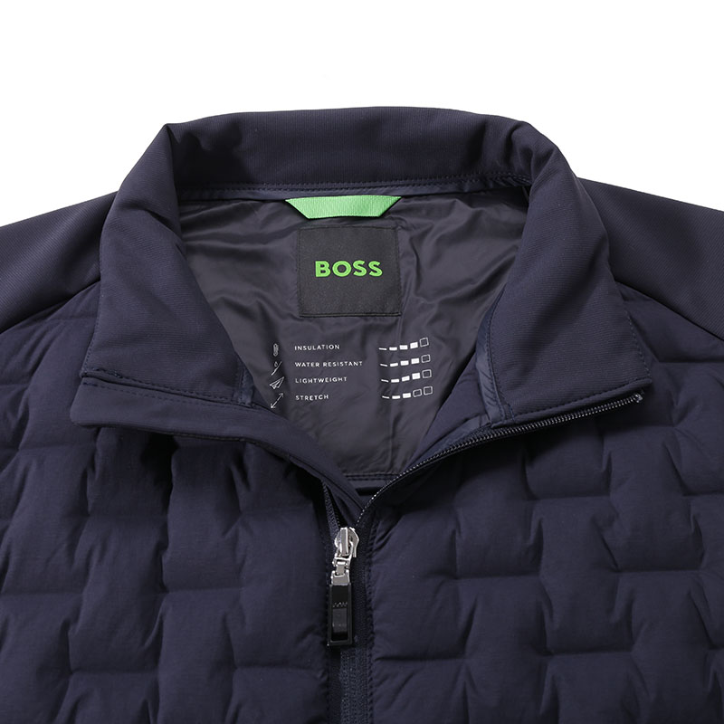 HUGO BOSS SS24  Lightweight Waterproof Down Jacket Navy Blue with Logo Patch 50491899-402 圖 4