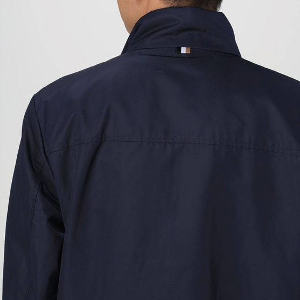 HUGO BOSS SS24  Logo Embroidered Zip-Up Jacket Navy Blue 50505162-404 圖 5