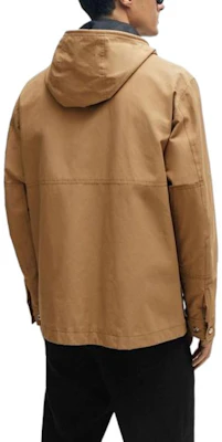 ヒューゴボス SS24 ルーズフィット カーキ カラーブロック ロゴ柄 ジャケット. 50505323-260 Shop ヒューゴボス SS24 ルーズフィット カーキ カラーブロック ロゴ柄 ジャケット. 50505323-260
