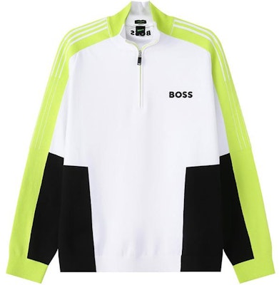 HUGO BOSS SS24 多色系高領半拉鏈針織毛衣 綠色系列 50493769-101 Order HUGO BOSS SS24 多色系高領半拉鏈針織毛衣 綠色系列 50493769-101