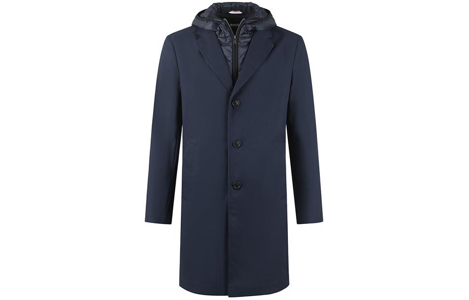 HUGO BOSS SS24  Navy Blue Casual Layered Hoodie Zip Jacket. 50496157-404 圖 2