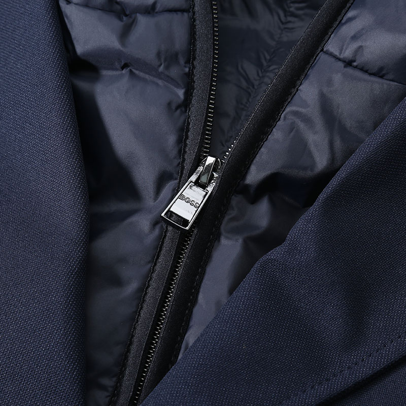 HUGO BOSS SS24  Navy Blue Casual Layered Hoodie Zip Jacket. 50496157-404 圖 5