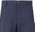 Cheap HUGO BOSS SS24 Navy Check Pleated Mid-Rise Zipper Dress Pants. 50500110-405