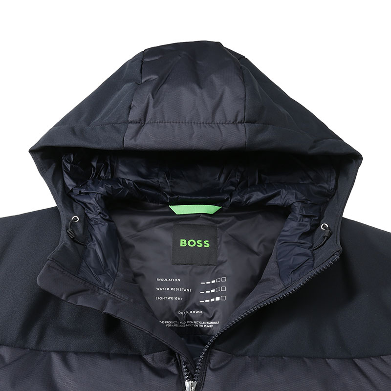 HUGO BOSS SS24  Navy Logo Print Sleeveless Down Jacket with Zipper 50497645-402 圖 5